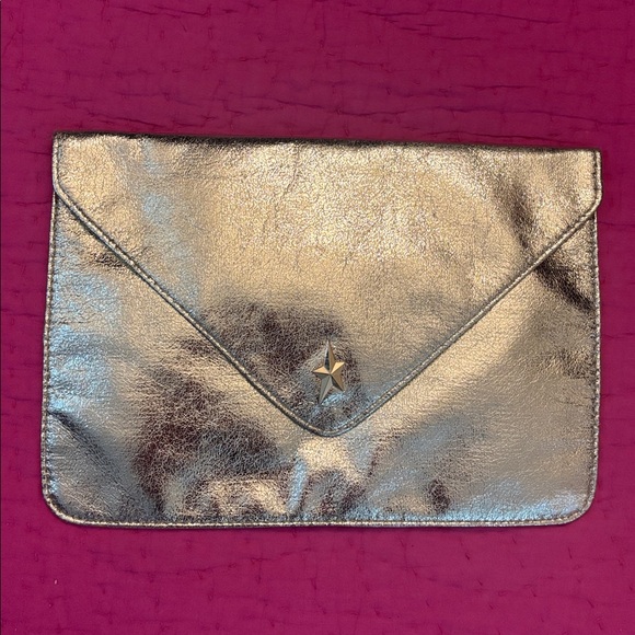 Mugler Angel Metallic Gold Star flat pouch - Picture 2 of 8